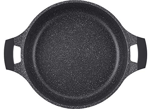 Royalty Line RL-BR30M Coupé Noir avec Revêtement Marbre et induction |5L 30cm