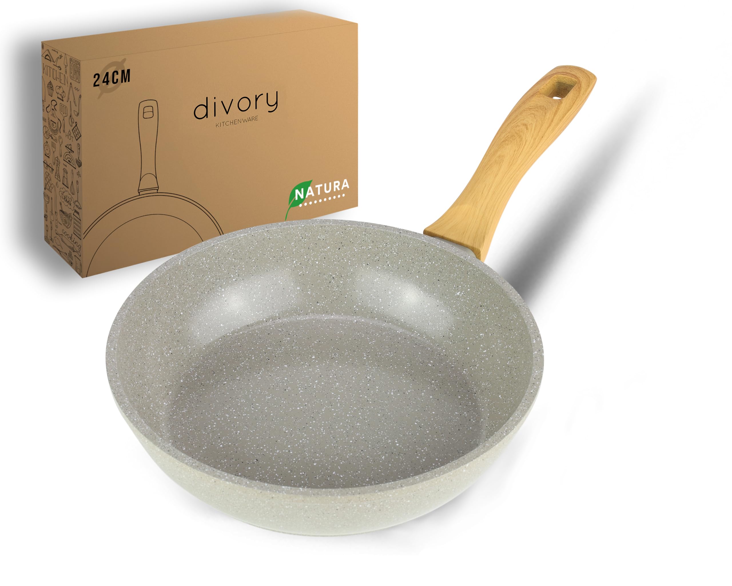 Batterie De Cuisine 21 Pièces GiPP - Revêtement Antiadhésif - Poêles 24/28/30 Cm, Casseroles 20/22 Cm, Wok 28 Cm - 14